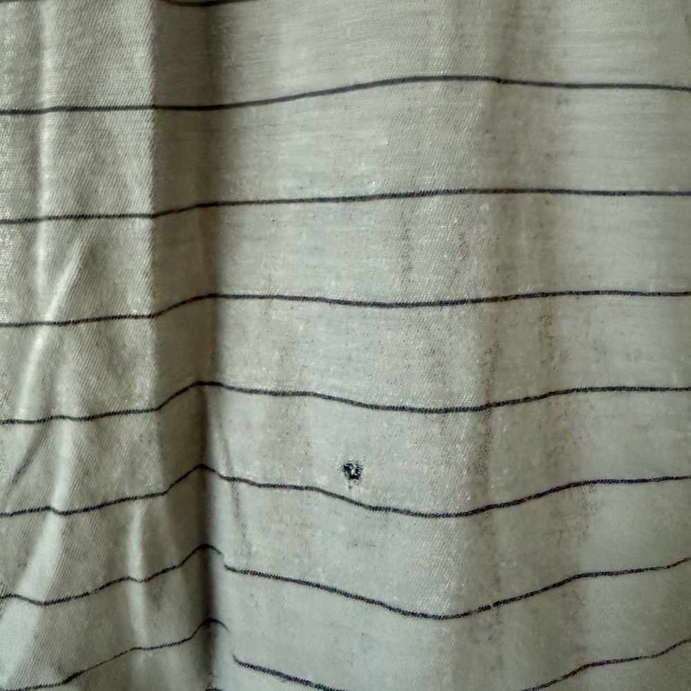 Vince Gray Stripe Long Sleeve T Shirt - Size M - Picture 4 of 4